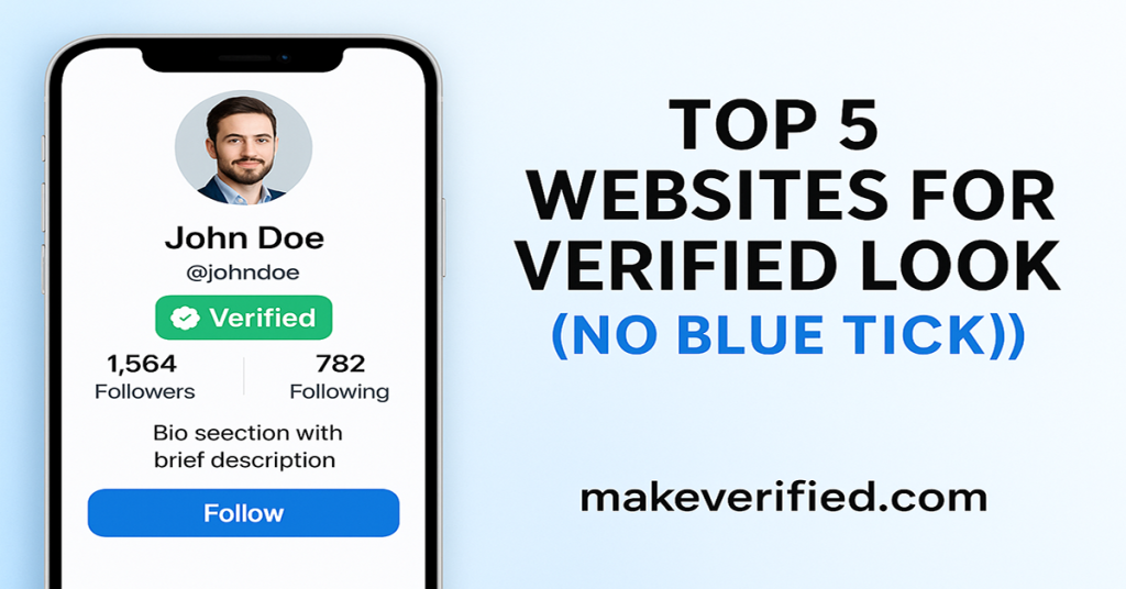Top 5 Websites Jahan Aap Verified Bina Blue Tick Ke Ban Sakte Hain