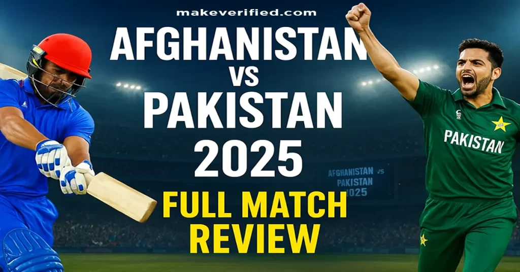 Afghanistan vs Pakistan