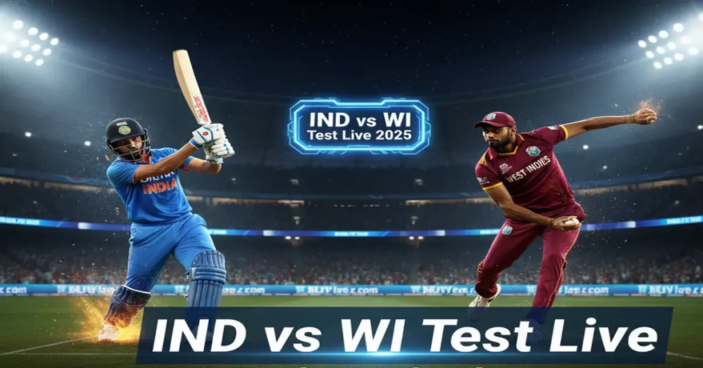 IND vs WI Test Live